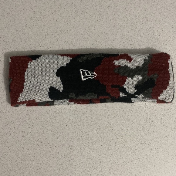 Supreme New Era Reflective Logo Headband(FW-17) Red-Camo - Picture 4 of 8